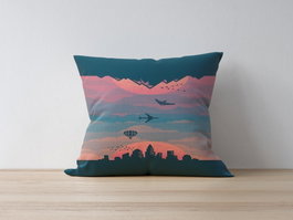 Aberto Design Funda de Cojín Multicolor 43 x 43 cm